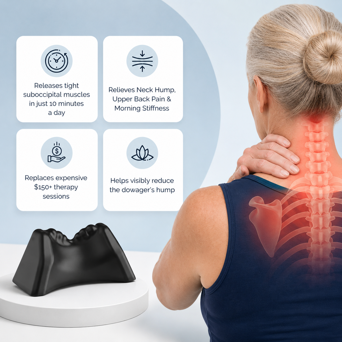 Valena™ Posture Release Tool | Reduces Dowager's Hump & Neck Pain Naturally