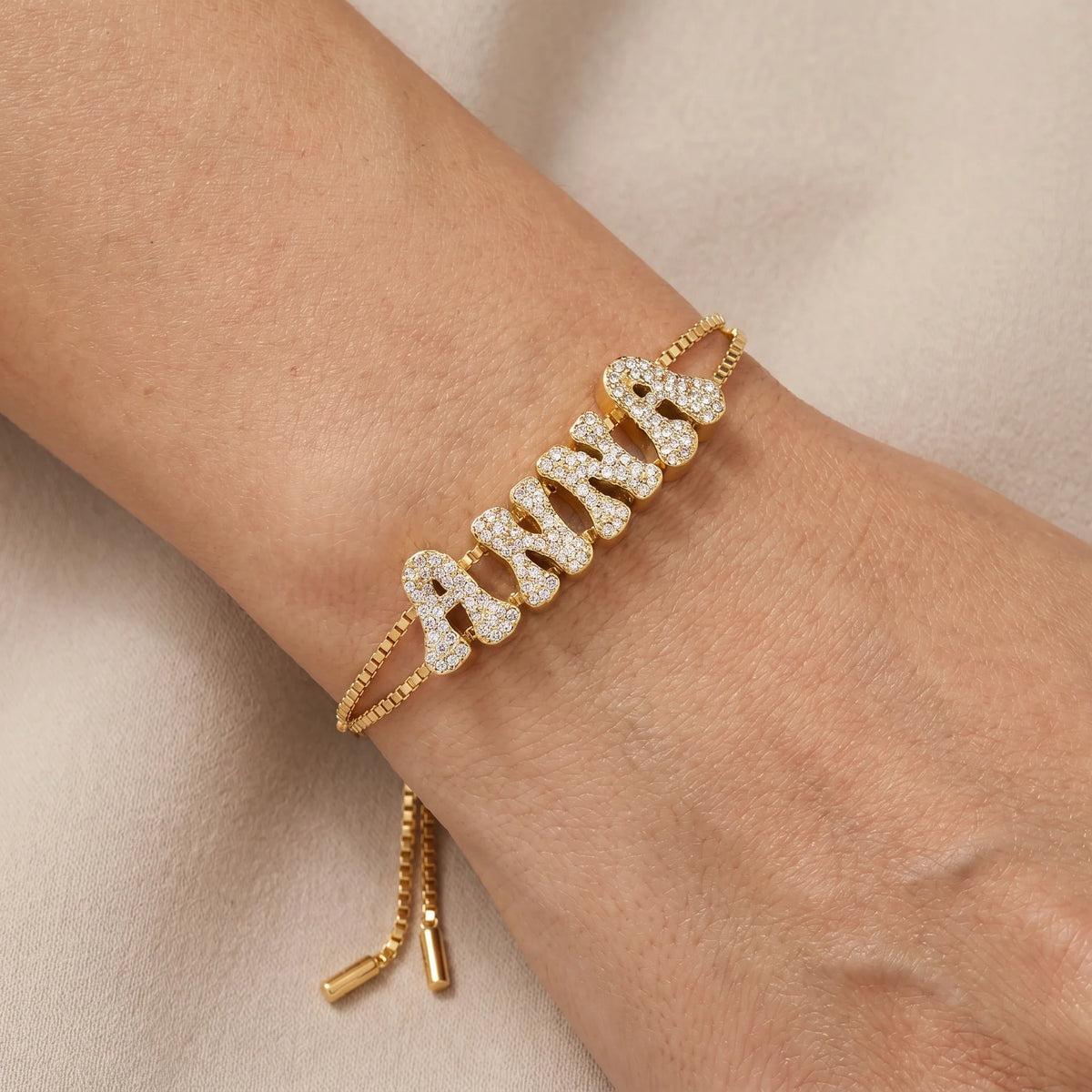 Bubble Name Bracelet