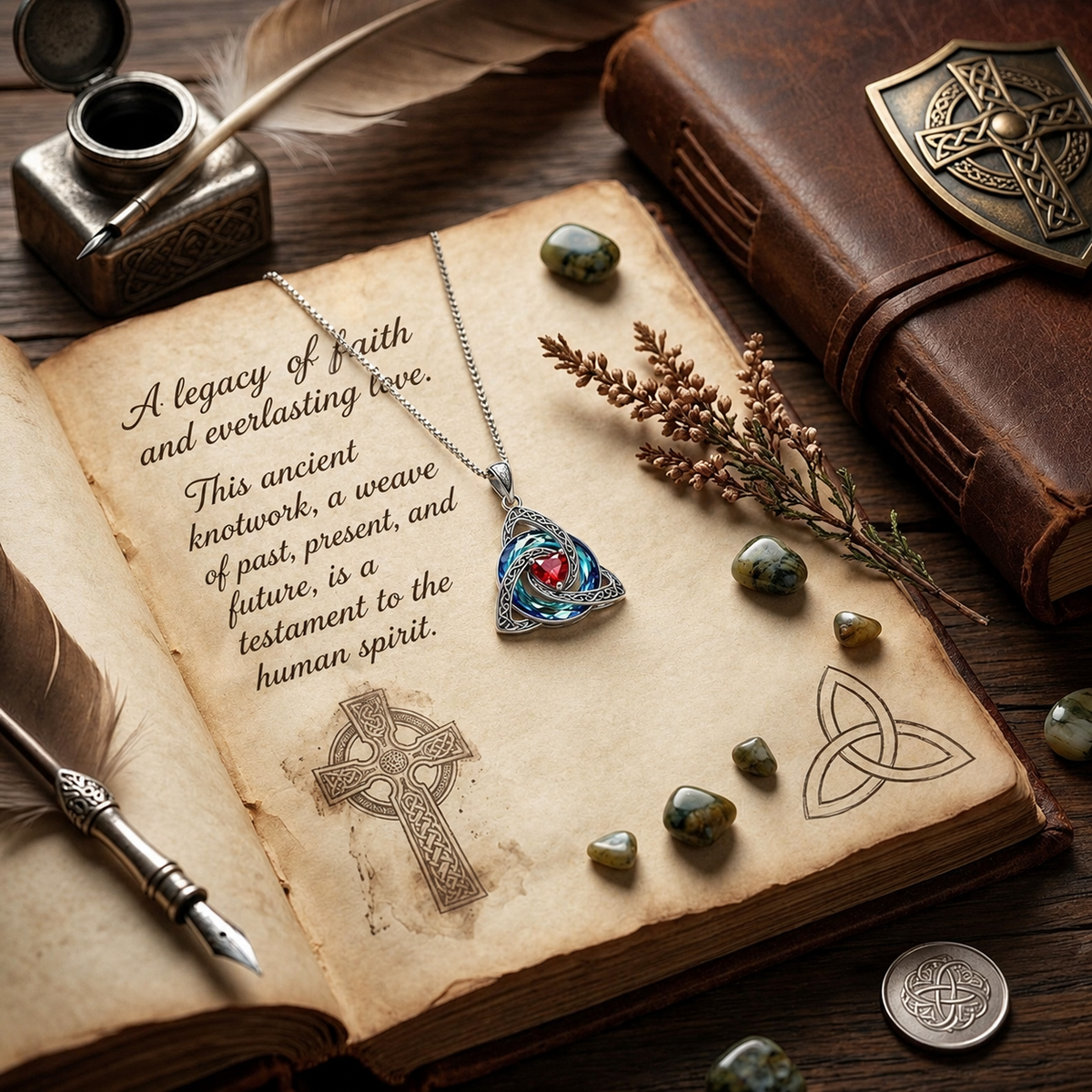 Evina™ Witch Knot Birthstone Necklace