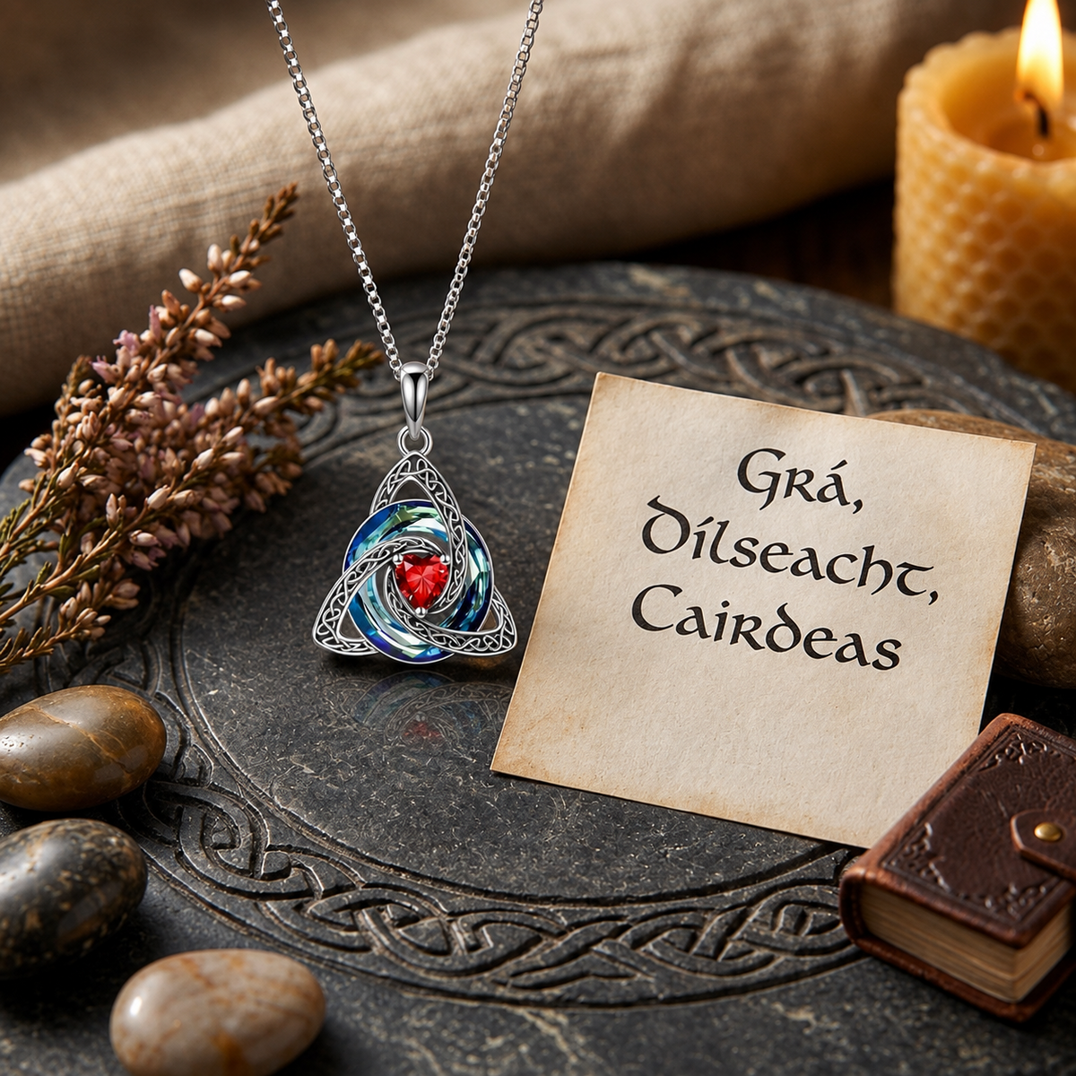 Evina™ Witch Knot Birthstone Necklace