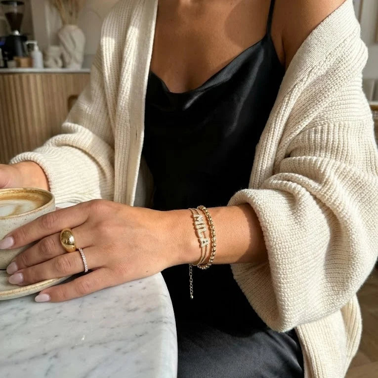 Bubble Name Bracelet