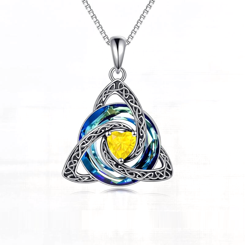 Evina™ Witch Knot Birthstone Necklace
