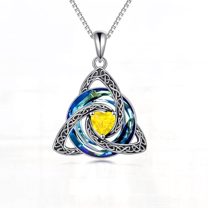 Evina™ Witch Knot Birthstone Necklace